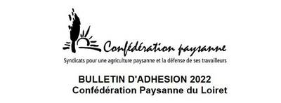Rappel : adhésions 2022 pour la Confédération paysanne