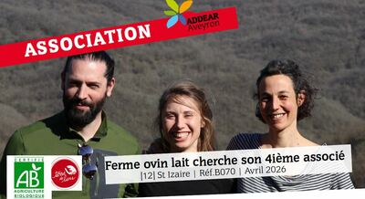 ASSOCIATION | Ferme ovin lait cherche son 4ième associé