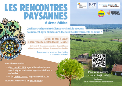 Rencontre Paysanne #4 - le 15 mai - Pessac