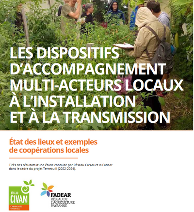 Les dispositifs d'accompagnement multi-acteurs locaux à l'installation et à la transmission