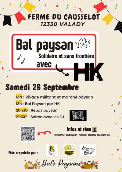 Bal paysan avec HK le 26 septembre